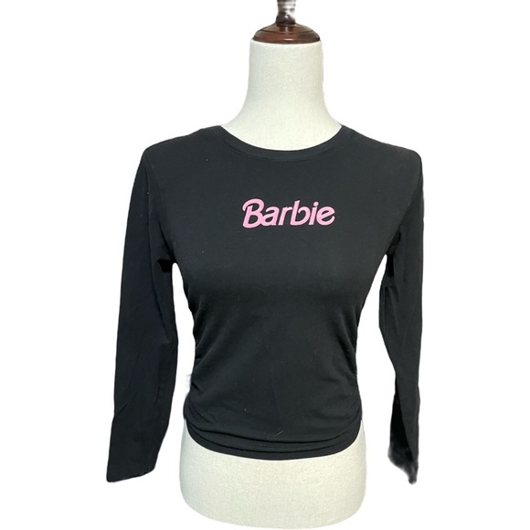 Barbie Black top with ties on both sides. This top fits Small/Medium (no tag) - Picture 1 of 3